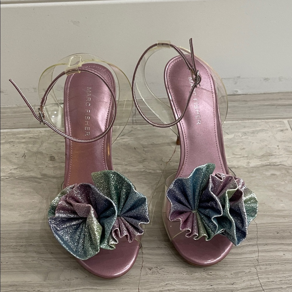 Marc Fisher Women's Pink and Multicolor Sandals
